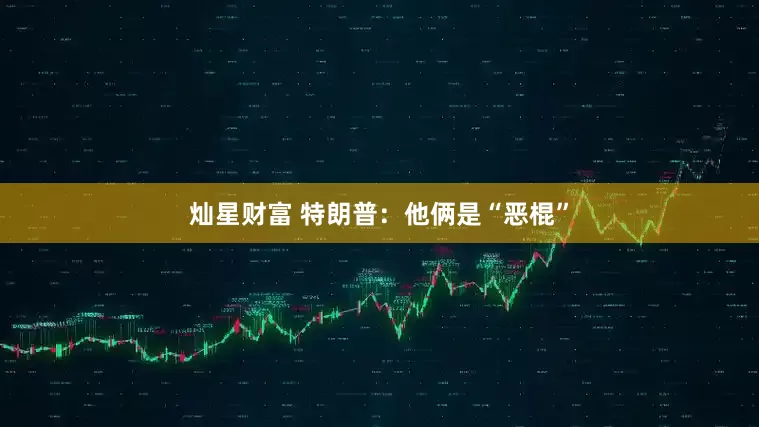 灿星财富 特朗普：他俩是“恶棍”