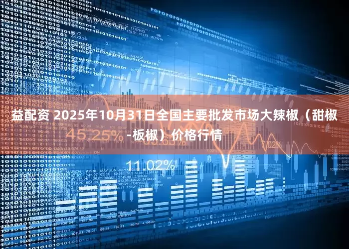 益配资 2025年10月31日全国主要批发市场大辣椒（甜椒-板椒）价格行情